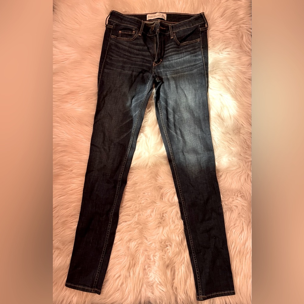 Abercrombie & Fitch Super Skinny Dark Wash Jeans